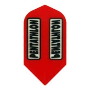 Misaladejuegos Plumas Pentathlon Slim Transparente Roja