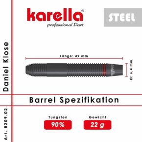 Misaladejuegos Dardos Karella Daniel Klose 90% 22g 8209.02 - Imagen 5