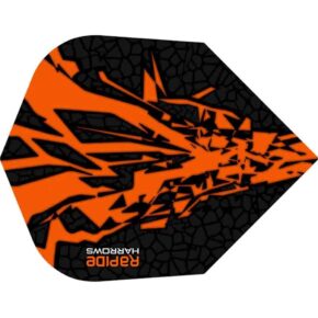 Misaladejuegos Plumas Harrows Darts Rapide Standard Naranja Negra F2592 - Imagen 2