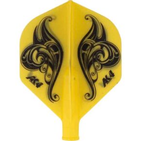 Misaladejuegos Plumas Flights Darts Cuesoul Tero AK4  Flower Yellow
