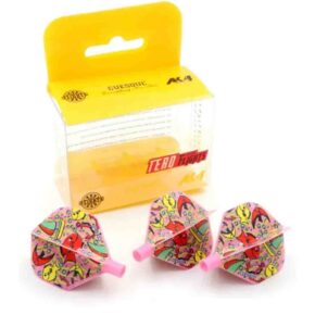 Misaladejuegos Plumas Flights Darts Cuesoul Tero AK4  Fish Pink
