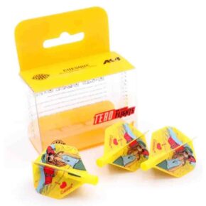 Misaladejuegos Plumas Flights Darts Cuesoul Tero AK4 Girl Skate Yellow