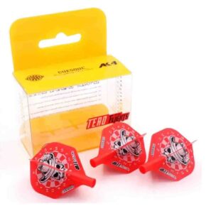 Misaladejuegos Plumas Flights Darts Cuesoul Tero AK4 Skull Dartboard Red