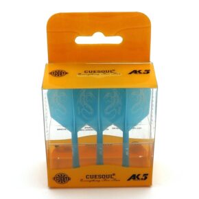Misaladejuegos Plumas Cuesoul Flights AK5 Shape L Azul Dragon Pattern - Imagen 2