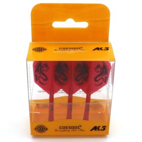 Misaladejuegos Plumas Cuesoul Flights AK5 Shape L Roja Dragon Pattern - Imagen 2
