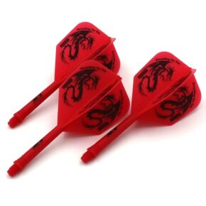 Misaladejuegos Plumas Cuesoul Flights AK5 Shape S Roja Dragon Pattern