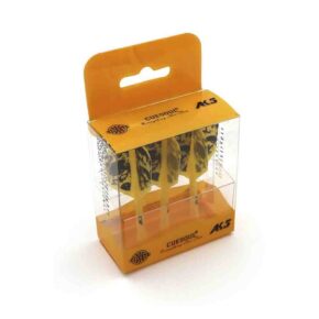 Misaladejuegos Plumas Cuesoul Integrate Flights AK5 Shape M Amarilla Skeleton Pattern - Imagen 2