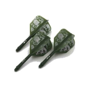 Misaladejuegos Plumas Cuesoul Integrate Flights AK5 Shape L Verde Skeleton Pattern