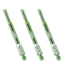 Misaladejuegos Cañas Shaft Cuesoul Tero Flights Aluminum Green A 25mm - Imagen 2