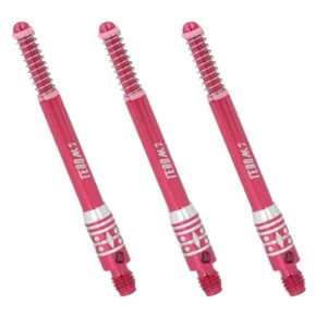 Misaladejuegos Cañas Shaft Cuesoul Tero Flights Aluminum Red F 43.5mm - Imagen 2