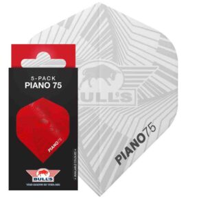 Misaladejuegos Plumas Bulls Darts Piano 75 No2 Standard Blanco 5 Packs BU-50993