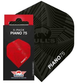 Misaladejuegos Plumas Bulls Darts Piano 75 No2 Standard Negro 5 Packs BU-50994