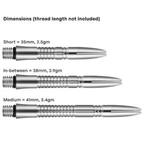 Misaladejuegos Cañas Shot Darts Mako Titanium Intermedia 38mm SH-SM4103/I - Imagen 2