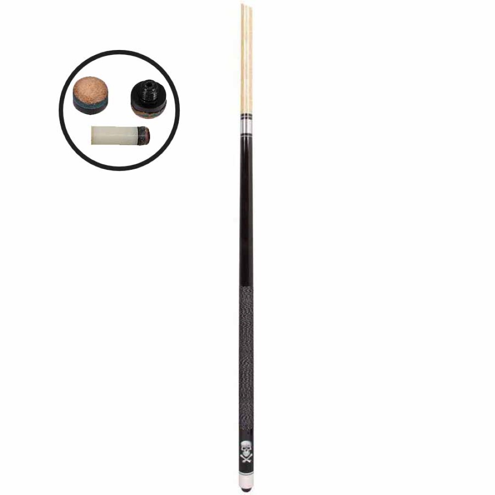 Misaladejuegos Taco Billar Ramín 2 Piezas Casino Calavera  5542.021