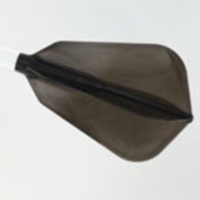 Misaladejuegos Plumas Fit Flight Air Fantail Negra F-Shape - Imagen 2