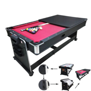 Misaladejuegos Multijuego Giratorio 4 en 1 Olimpus Billar, Air Hockey,Ping-Pong, Mesa comedor 2873