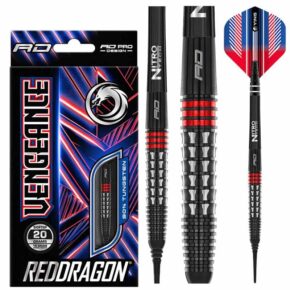 Misaladejuegos Dardos Red Dragon Vengeance Red 90% 18g RDD2672 - Imagen 3