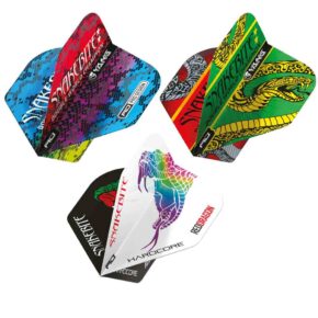 Misaladejuegos Plumas Flights Red Dragon Snakebite Yin Yang 2 sets 6 plumas  X859 - Imagen 6