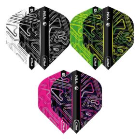 Misaladejuegos Plumas Flights Red Dragon Yin Yang 1 sets 6 plumas  X0858