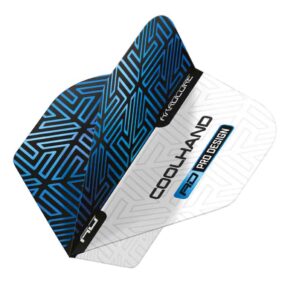 Misaladejuegos Plumas Flights Red Dragon Luke Humphries Hardcore Azul Blanca  F6981 - Imagen 2