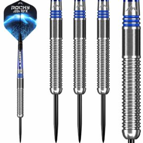 Misaladejuegos Dardos Mission Josh Rock The Rock Plata Azul 80% 23g D1680-M001409 - Imagen 4