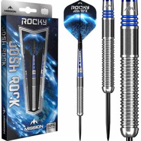 Misaladejuegos Dardos Mission Josh Rock The Rock Plata Azul 80% 23g D1680-M001409 - Imagen 5