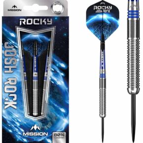 Misaladejuegos Dardos Mission Josh Rock The Rock Plata Azul 80% 23g D1680-M001409 - Imagen 6