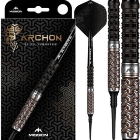 Misaladejuegos Dardos Mission Archon Steel PVD Negro Bronce 97.5% 18gr D1644 - Imagen 5