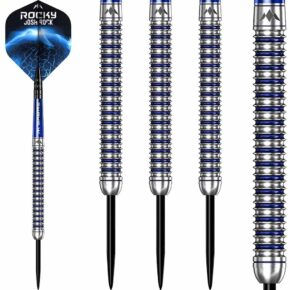 Misaladejuegos Dardos Mission Josh Rock The Rock Plata Azul 95% 22g M001405-D1676 - Imagen 2