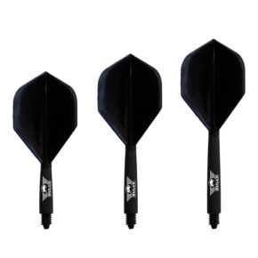 Misaladejuegos Plumas Bulls Darts Union Flights System Negra No2 Corta 59mm 50300