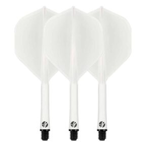 Misaladejuegos Plumas Shot Darts Deck System Blanca  Corta 62.2 mm 50310