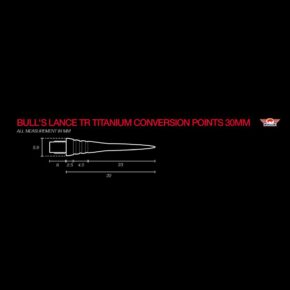 Misaladejuegos Punta Bulls Lance TR Titanium Conversion Points 30mm 57618 - Imagen 4
