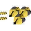 Misaladejuegos Plumas Target Tag Black Yellow (3 Sets) Ten-X Shape Mini 337790