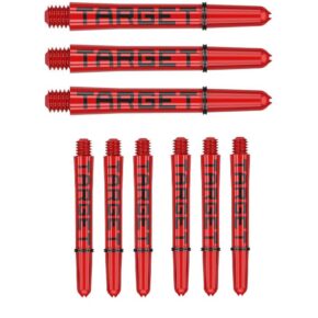 Misaladejuegos Cañas Target Pro Grip Shaft Short 3 sets Red Black (mm) 380319 - Imagen 3