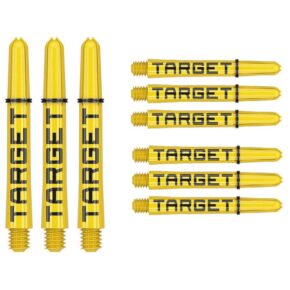 Misaladejuegos Cañas Target Pro Grip Tag Shaft Intb 3 sets Black Yellow (41mm) 380314