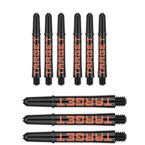 Misaladejuegos Cañas Target Pro Grip Tag Shaft Intb 3 sets Black Orange (41mm) 380317 - Imagen 2