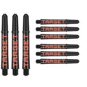Misaladejuegos Cañas Target Pro Grip Tag Shaft Intb 3 sets Black Orange (41mm) 380317