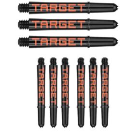 Misaladejuegos Cañas Target Pro Grip Tag Shaft Intb 3 sets Black Orange (41mm) 380317 - Imagen 3