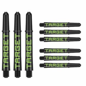 Misaladejuegos Cañas Target  Pro Grip Tag Shaft Short 3 sets Black Green (34mm) 380310