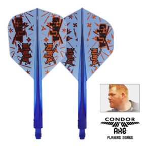 Misaladejuegos Plumas Condor Axe Standard Matt Campbell Ginja Ninja Azul L 33.5mm 3 Uds. Negro - Imagen 2