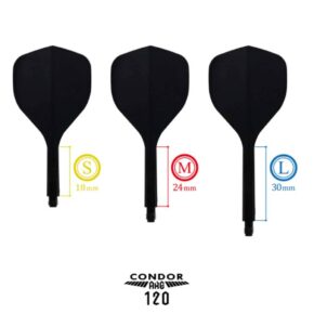 Misaladejuegos Plumas Condor Axe Standard 120 Ginja Morado L 30.0mm 3 Uds. - Imagen 3