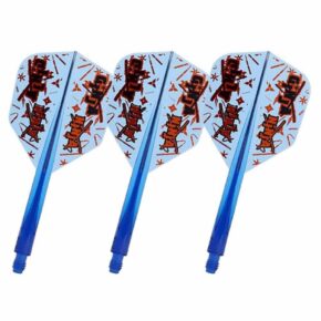 Misaladejuegos Plumas Condor Axe Shape Matt Campbell Ginja Ninja Azul M 27.5mm 3 Uds. Negro - Imagen 2
