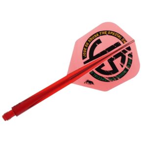 Misaladejuegos Plumas Condor Axe Special One 3 Shape Clear Red M 27.5mm 3 Uds. - Imagen 2