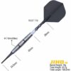 Misaladejuegos Dardos Cuesoul Jiho S8 Steel tip 90% 19g - Imagen 2