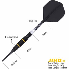 Misaladejuegos Dardos Cuesoul Jiho S2 Soft tip 90% 19g 19kjhs2 - Imagen 2