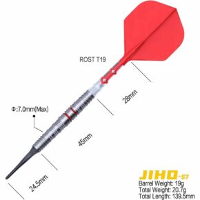 Misaladejuegos Dardos Cuesoul Jiho S7 Soft tip 90% 19g - Imagen 4