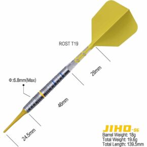 Misaladejuegos Dardos Cuesoul Jiho S6 Soft tip 90% 18g - Imagen 7