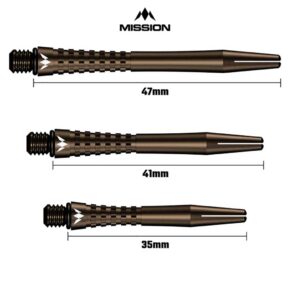 Misaladejuegos Cañas Mission Aluminio Atom Shaft Bronce 35mm M001418 - Imagen 3