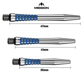 Misaladejuegos Cañas Mission Aluminio Atom 13 Shaft Natural Blue 35mm - Imagen 3