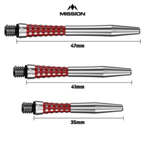 Misaladejuegos Cañas Mission Aluminio Atom 13 Shaft Natural Red 35mm M001439 - Imagen 4